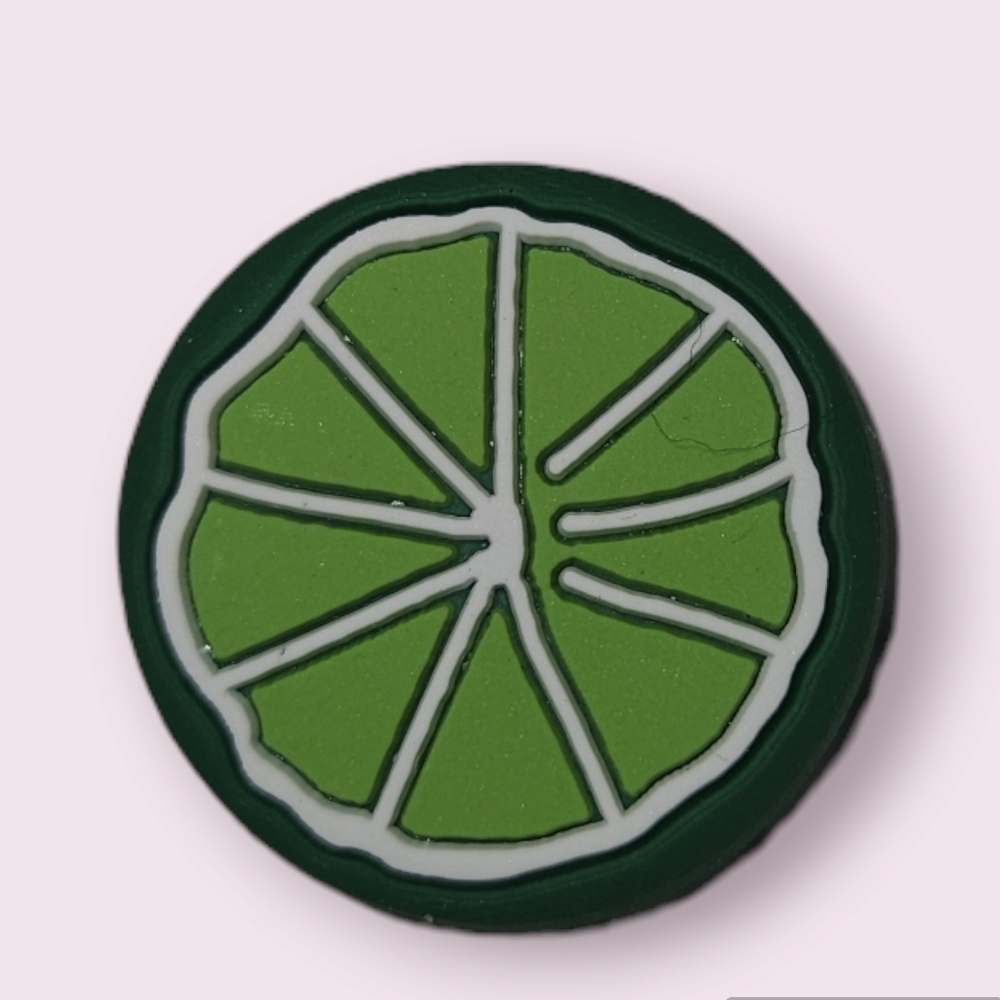 4/$8 Decorative Crocs Charm Shoe Charm - Fruit Slice of Lime